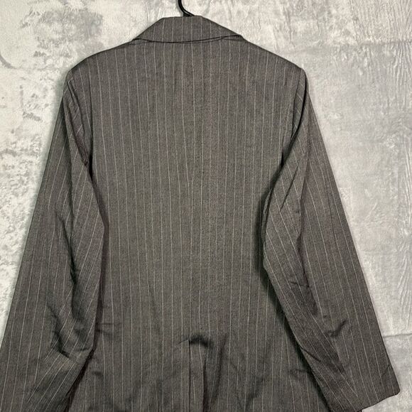 NWT New A New Day White & Gray Pin Stripe Button Front Blazer Size XXL - Picture 10 of 10